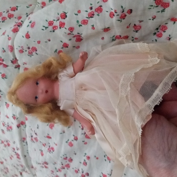 Collectible Vintage Nancy Ann Storybook Bisque Frozen Legs Doll Pink - Picture 10 of 12